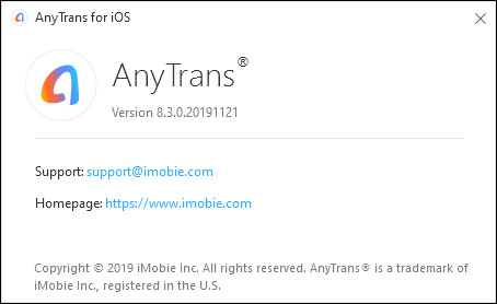 AnyTrans for iOS 8.3.0.20191121