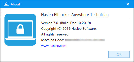 Hasleo BitLocker Anywhere 7.0 Professional / Enterprise / Technician