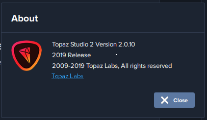 Topaz Studio 2.0.10