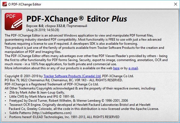PDF-XChange Editor Plus 8.0.332.0 Portable