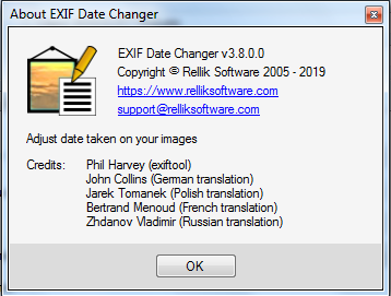 EXIF Date Changer Pro 3.8.0.0