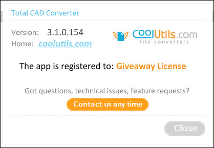 CoolUtils Total CAD Converter 3.1.0.154