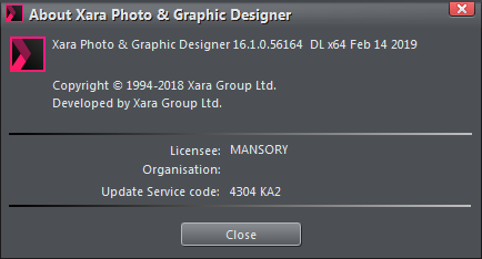 Xara Photo & Graphic Designer 16.1.0.56164