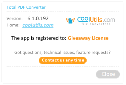 Coolutils Total PDF Converter 6.1.0.192