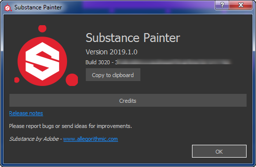 Allegorithmic Substance Painter 2019.1.0.3020