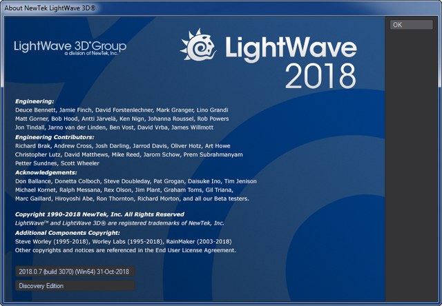 NewTek LightWave 3D 2018.0.7 Build 3070