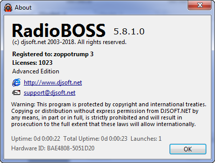 RadioBOSS Advanced 5.8.1.0