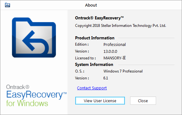 Ontrack EasyRecovery Professional 13.0.0.0