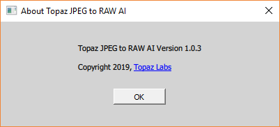 Topaz JPEG to RAW AI 1.0.3