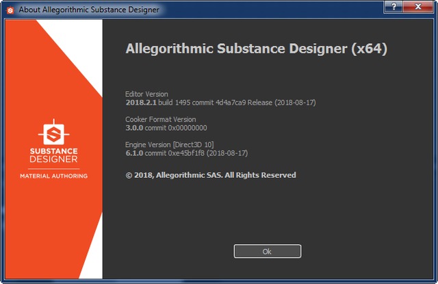 Allegorithmic Substance Designer 2018.2.1.1495