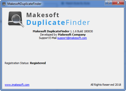 Makesoft DuplicateFinder 1.1.6 Build 180830