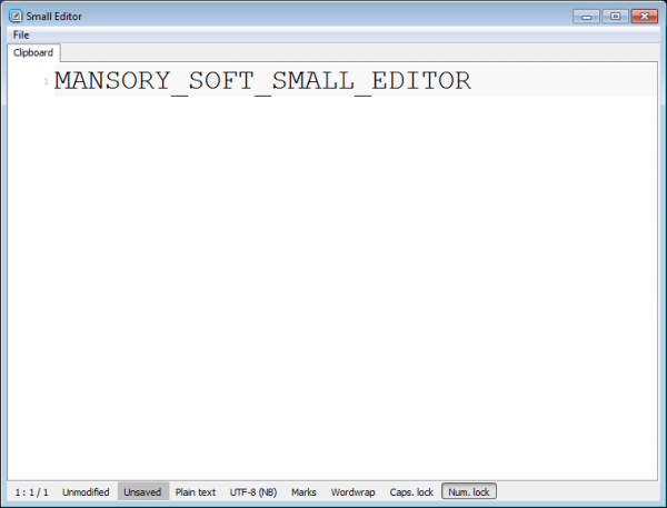 Small Editor