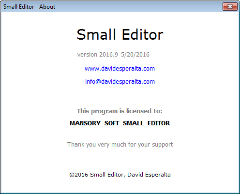 Small Editor