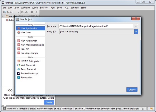 JetBrains RubyMine 2016.1.2