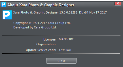Xara Photo & Graphic Designer 15.0.0.52288