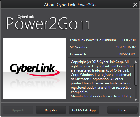 CyberLink Power2Go Platinum 11.0.2330.0 + Portable