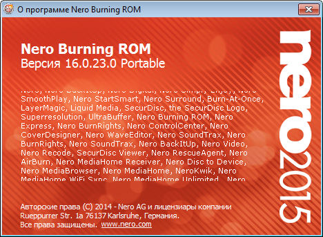 Portable Nero Burning ROM & Nero Express 2015 16.0.23.0