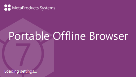 MetaProducts Portable Offline Browser 7.5.4610