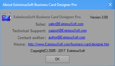 Eximious SoftBusiness Card Designer Pro 3.00