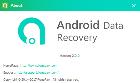 FonePaw Android Data Recovery 2.0.0