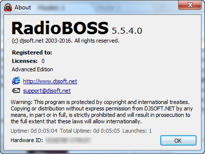RadioBoss Advanced Edition 5.5.4.0