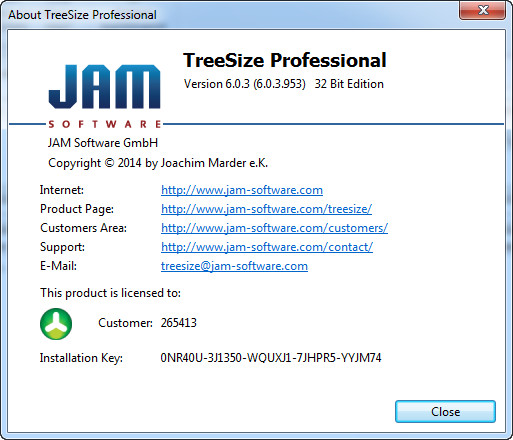 JAM Software TreeSize Professional