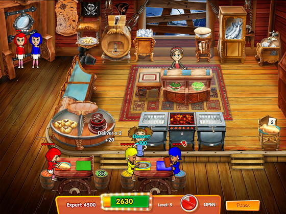 скриншот игры Cooking Dash 3: Thrills and Spills Collector's Edition