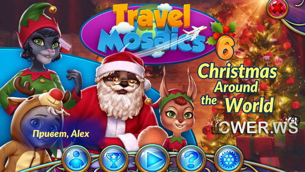 скриншот игры Travel Mosaics 6: Christmas Around the World