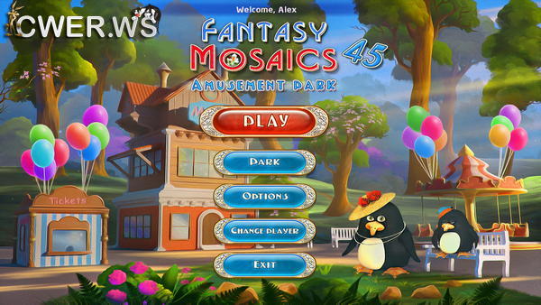 скриншот игры Fantasy Mosaics 45: Amusement Park