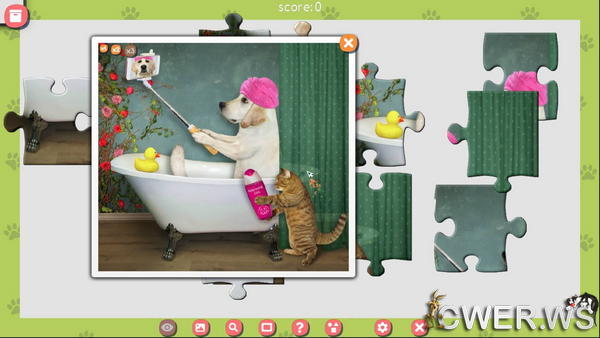 скриншот игры 1001 пазл. Милые коты 3