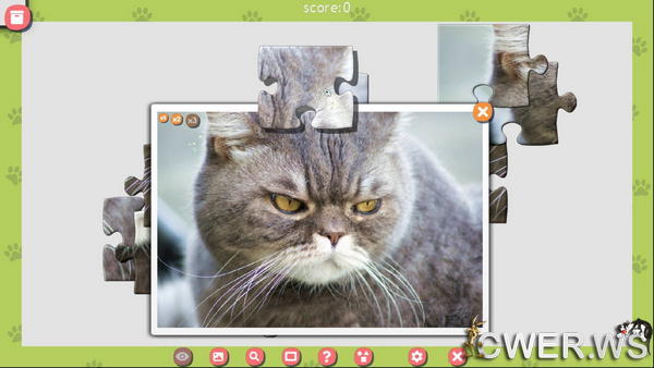 скриншот игры 1001 пазл. Милые коты 3