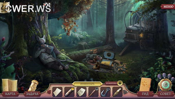 скриншот игры Коты-рыцари. Листья на дороге. Коллекционное издание
