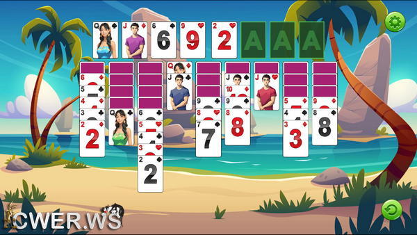 скриншот игры Гавайский пасьянс