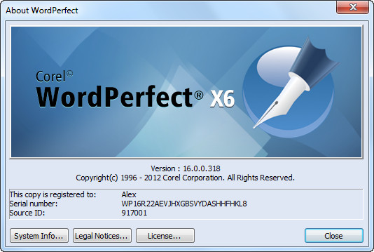 Corel WordPerfect Office X6