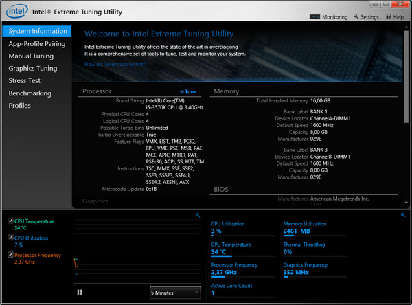 Intel Extreme Tuning Utility 