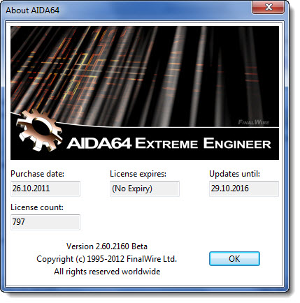  AIDA64 Extreme Edition 2.60.2160 Beta