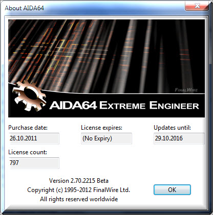 AIDA64 Extreme Edition 2.70.2215 Beta