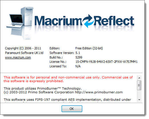 Macrium Reflect Free Edition 5.1.5299