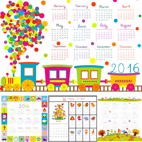 Детские календари на 2016 год