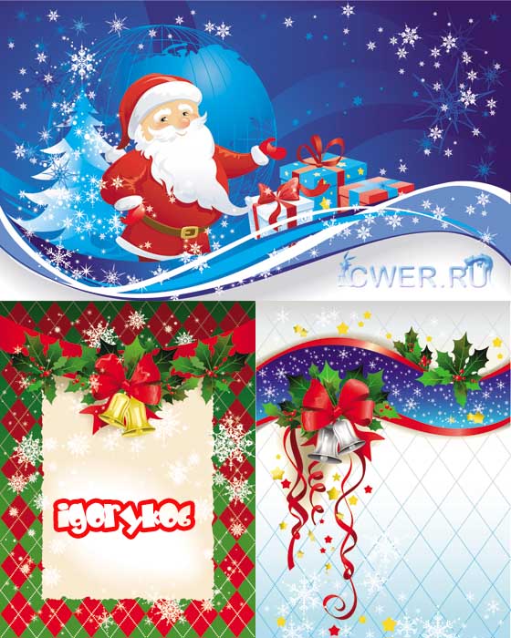 Stock Vector. Christmas and New Year
