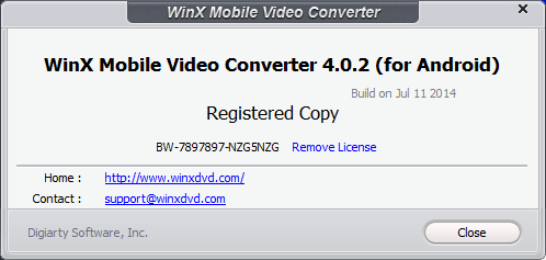 WinX Mobile Video Converter