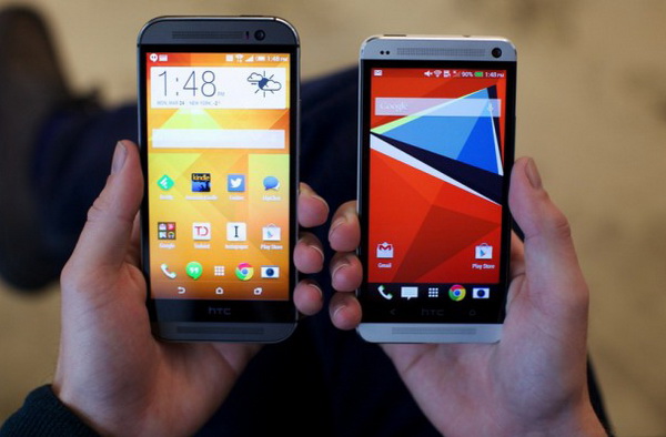 HTC One M8 old and new