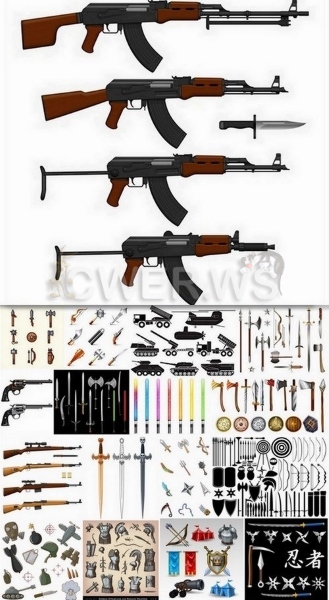 Разные виды оружия