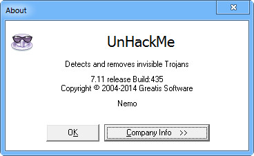 UnHackMe 7.11 Build 435