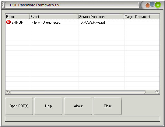 PDF Password Remover 3.5