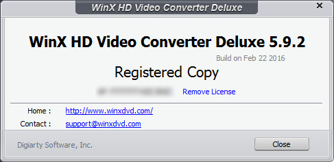 WinX HD Video Converter Deluxe 5.9.2 Build 22.02.2016