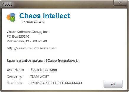 Chaos Intellect 4.0.4.6
