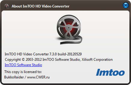 ImTOO HD Video Converter 7.3.0.20120529