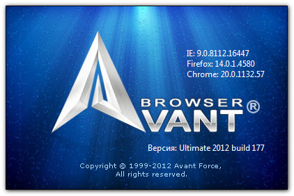 Avant Browser 2012 Build 177