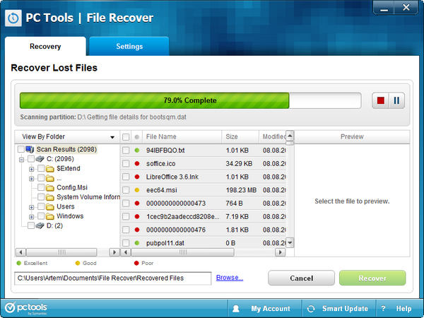 PC Tools File Recover 9